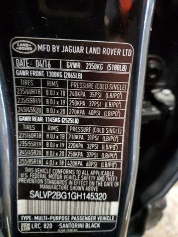 Thumbnail of 2016 Land Rover Range Rover Evoque Se with VIN SALVP2BG1GH145320